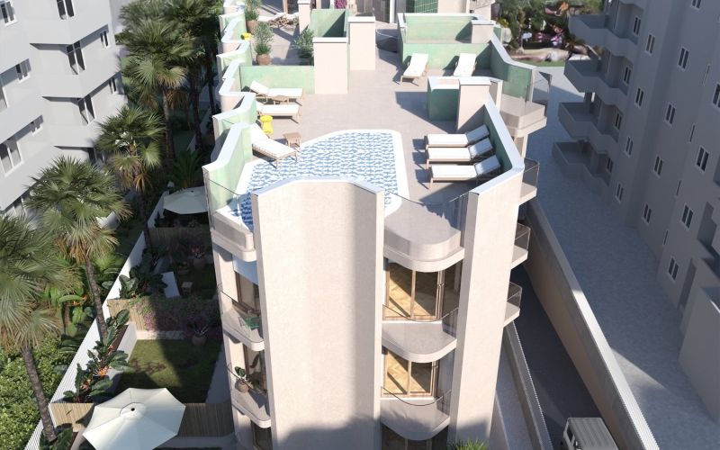 PLANTA BAJA DE 1 HABITACIÓN CON 45M2 DE TERRAZA Y JARDÍN, PLAZA DE PARKING Y TRASTERO.