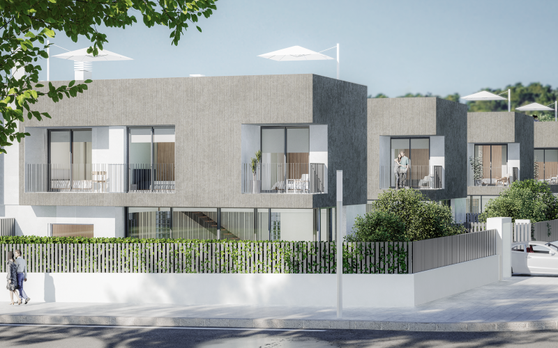 CASAS A ESTRENAR DE 3 HABITACIONES DE 288M2 Y 412M2 DE JARDIN
